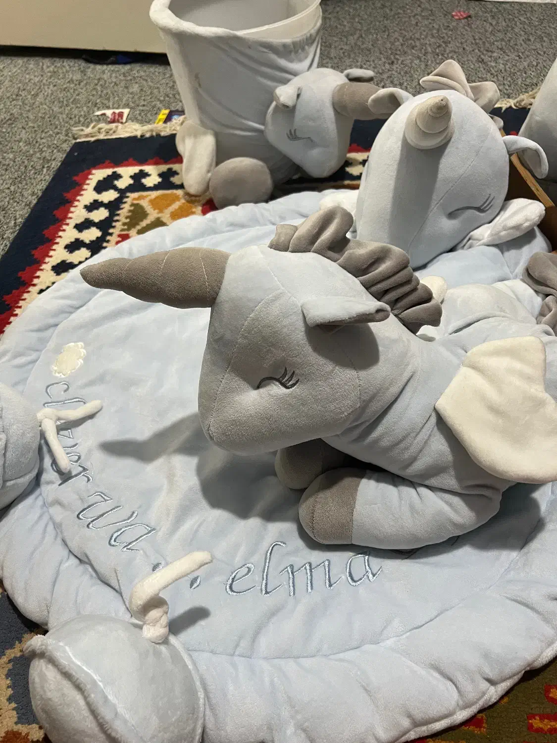 ست سطل آشغال و راکر و جای دستمال کاغذی اتاق کودک|اسباب و اثاث بچه|بابلسر, |دیوار