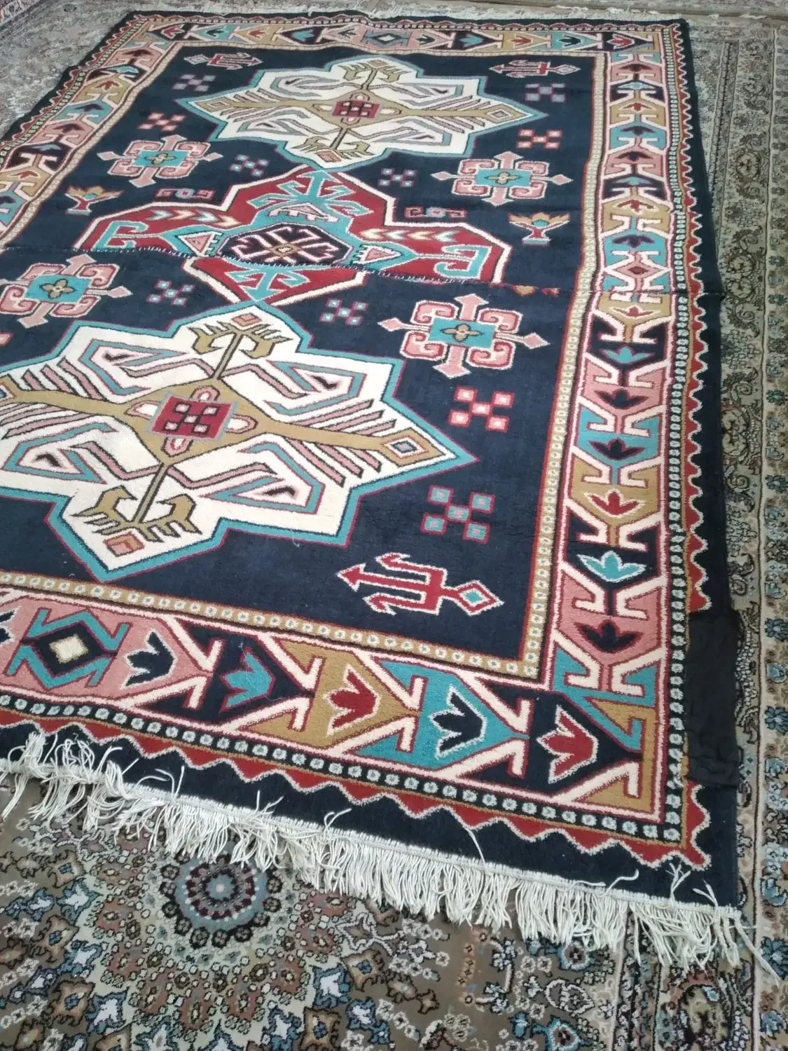 گلیم فرش ۲عدد|گلیم، جاجیم، گبه|مریوان, |دیوار