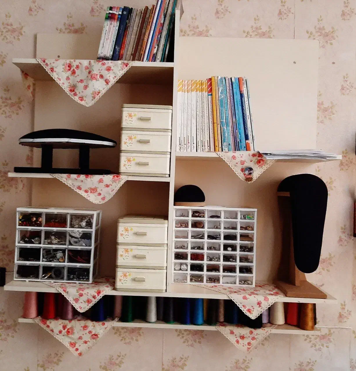 کتابخانه دیواری|کتابخانه، شلف، قفسههای دیواری|الوند, |دیوار