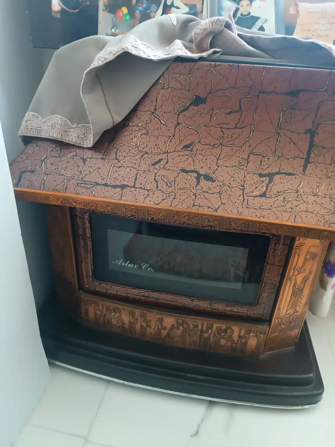 بخاری شومینه طرح هخامنش|بخاری، هیتر، شومینه|رضویه, |دیوار