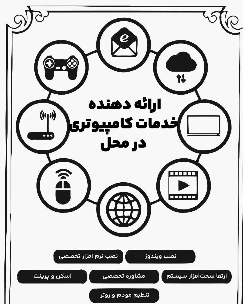 نصب ویندور در محل و پرینت با ارسال رایگان|خدمات رایانهای و موبایل|قم, صفائیه|دیوار