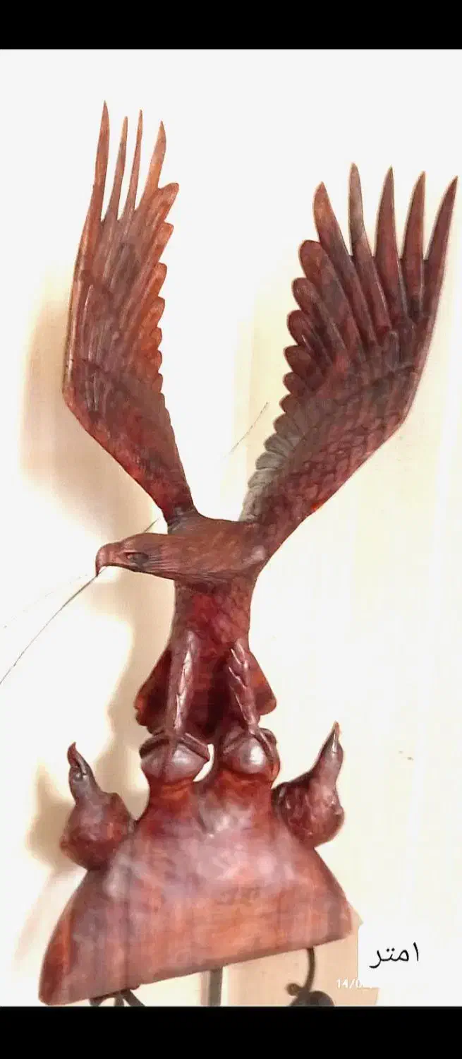 مجسمه چوبی|مجسمه، تندیس، ماکت|شیراز, زرهی|دیوار