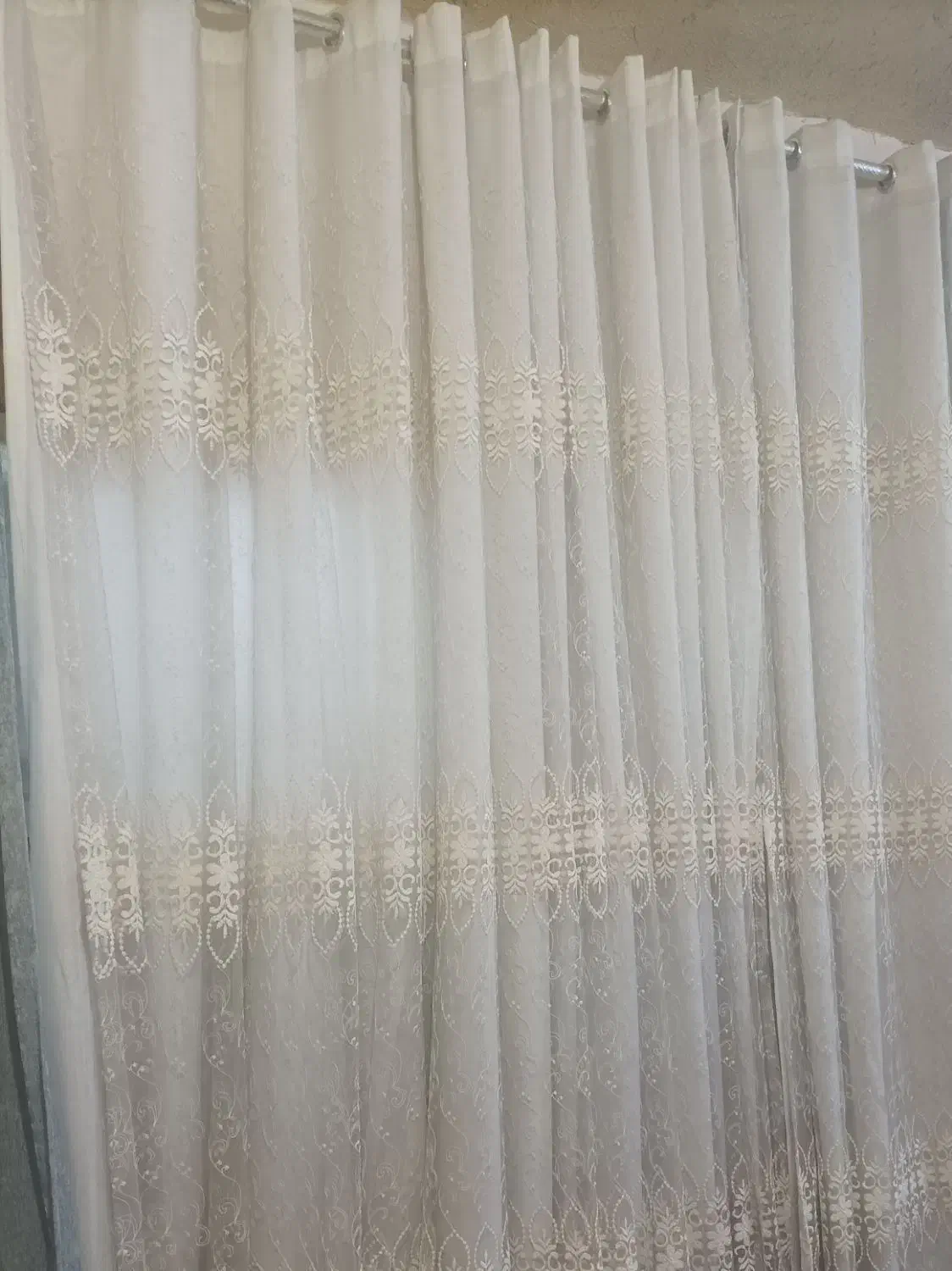 پرده مخمل طوسی روشن|پرده، رانر، رومیزی|بندر ماهشهر, |دیوار