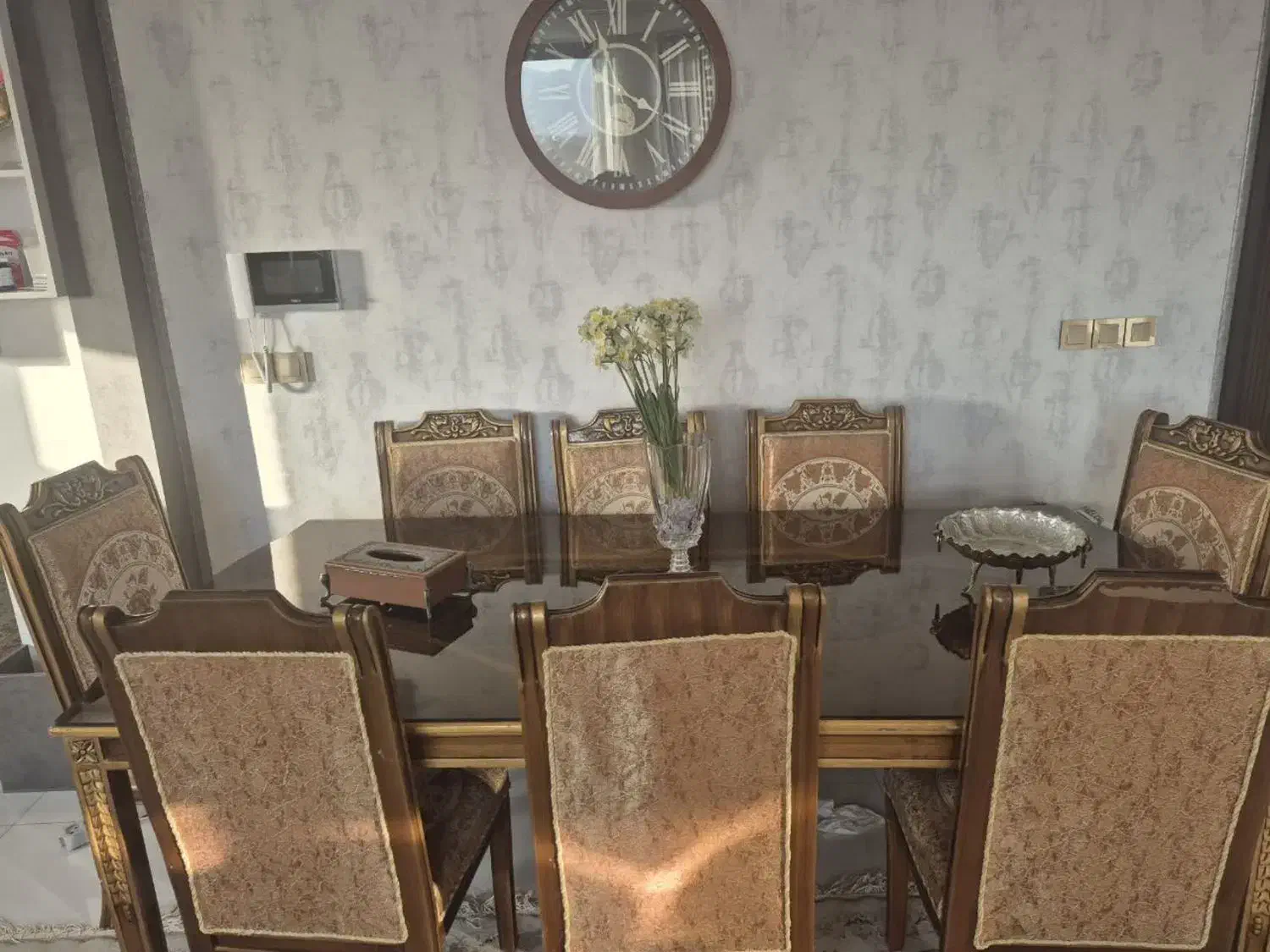 میز ناهار خوری ۸نفره|میز و صندلی غذاخوری|اصفهان, ناژوان|دیوار