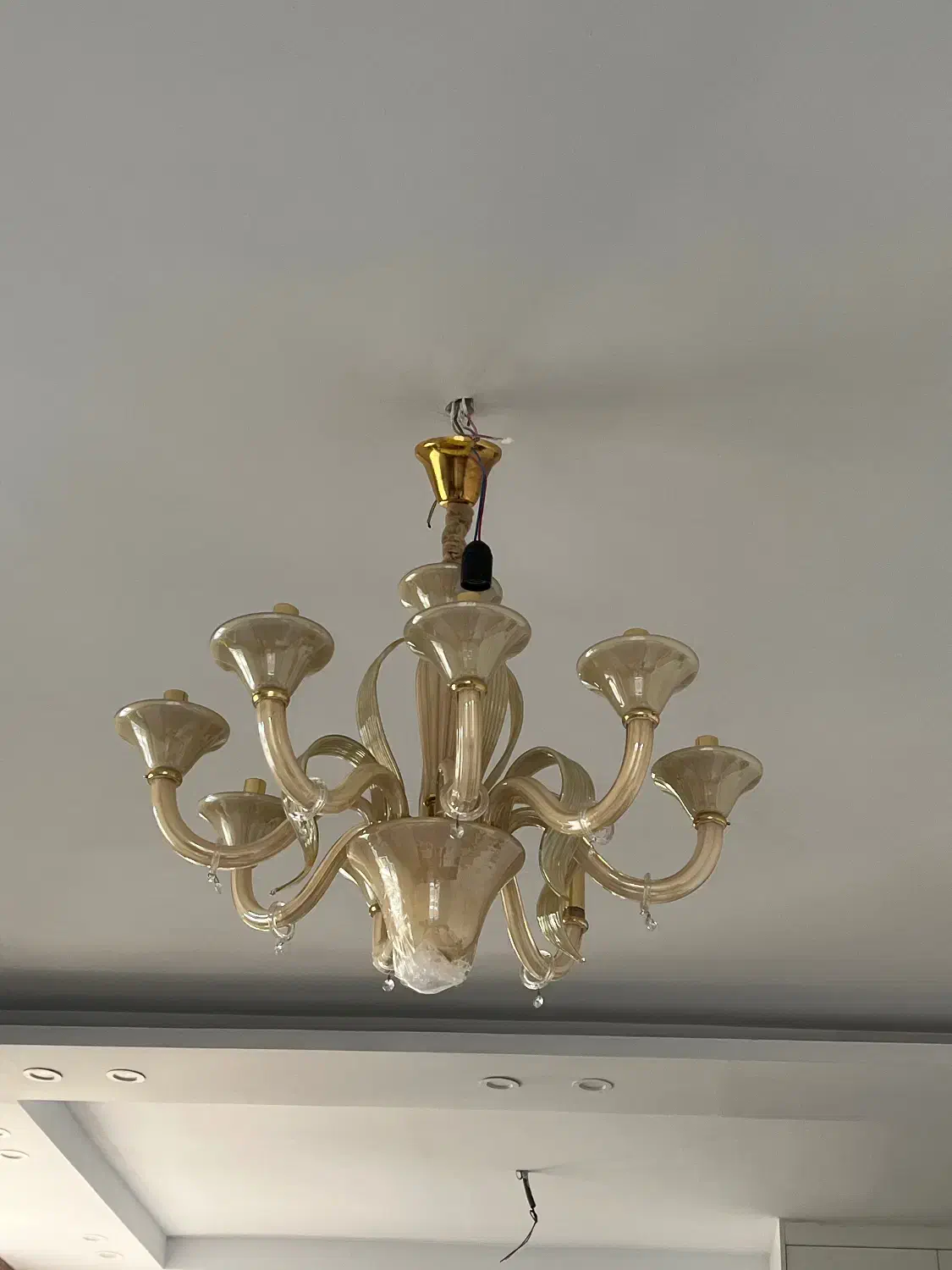 لوستر کریستال ۸ شاخه|لوستر و چراغ آویز|تهران, المهدی|دیوار