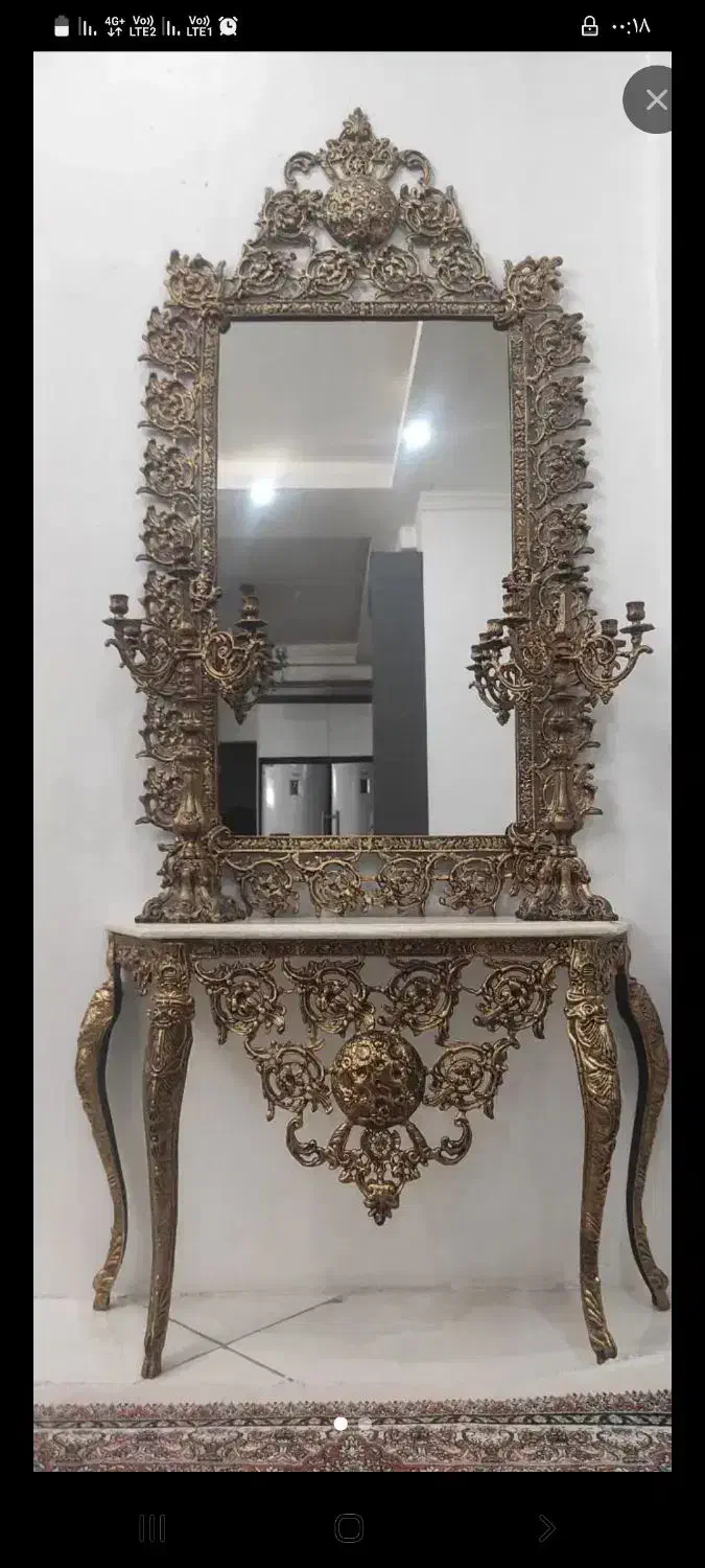 ایینه و کنسول الیاژ(آلومینیوم)مناسب خاص پسندان|بوفه، ویترین، کنسول|تهران, جوادیه|دیوار