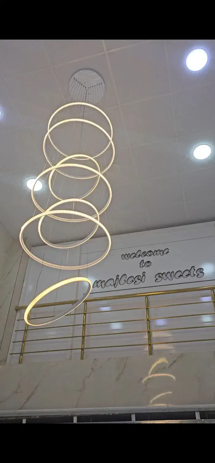 لوستر 7حلقه ای|لوستر و چراغ آویز|کرمانشاه, |دیوار