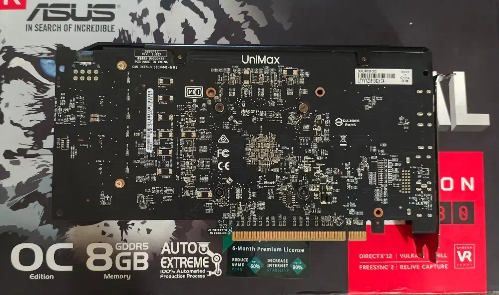 گرافیک ASUS RX580 8G DUAL|قطعات و لوازم جانبی رایانه|اصفهان, کوجان|دیوار