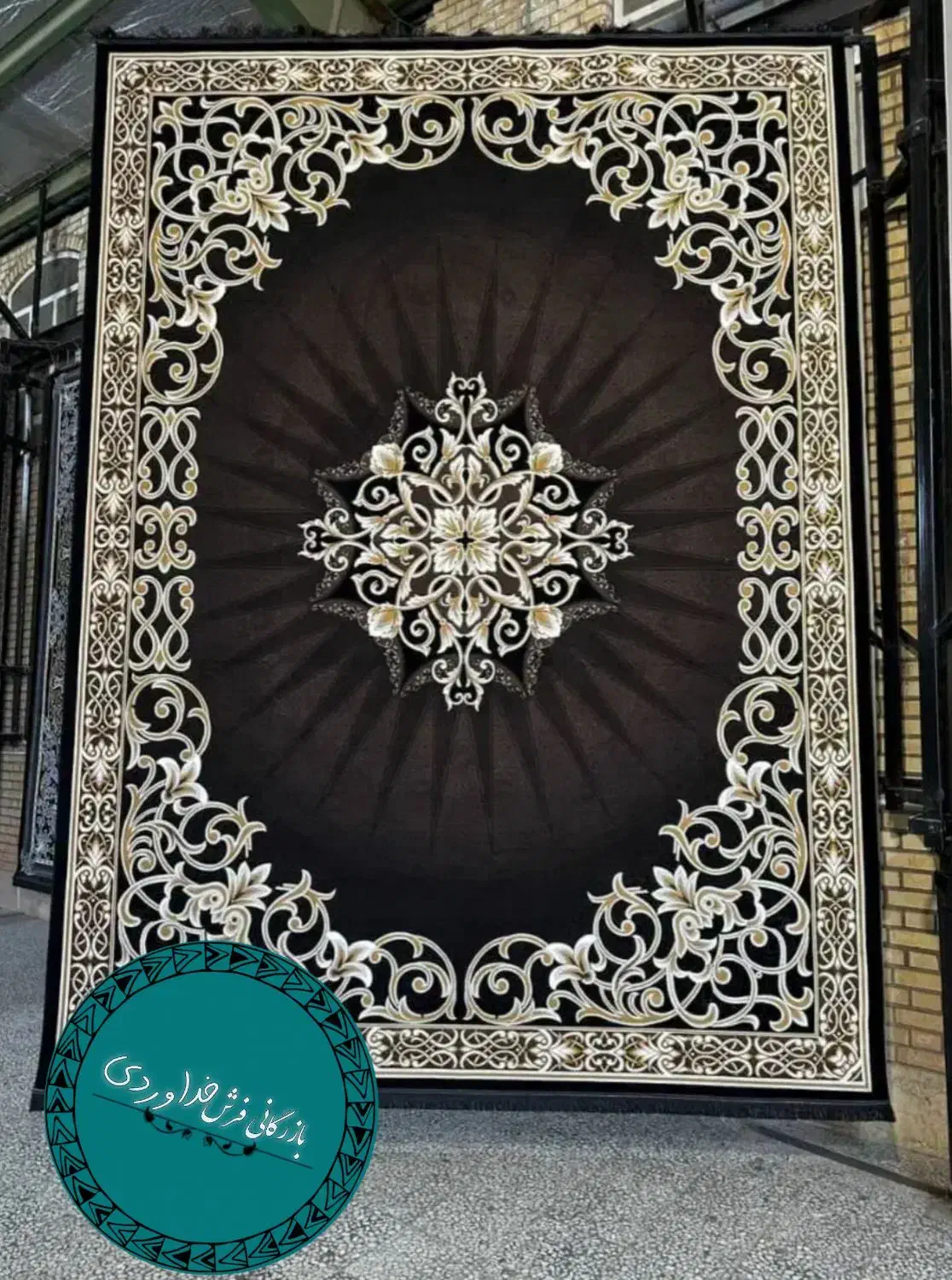 فرش//لوتوس یاسی*|فرش|کرمان, |دیوار