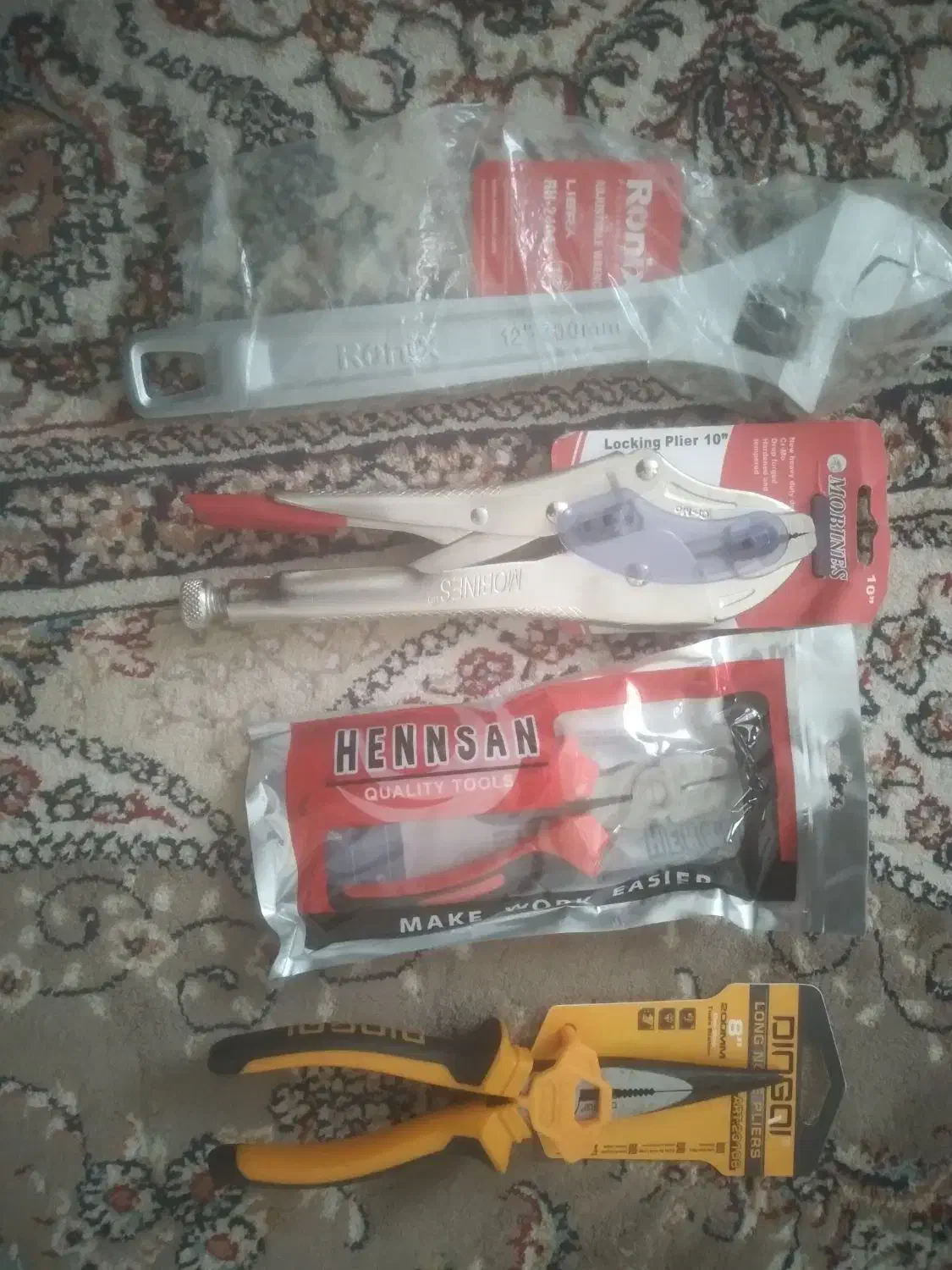 ابزار آلات آچار فرانسه-سیمچین-انبار قفلی-دمباریک|ابزارآلات|ری, جوانمرد قصاب|دیوار