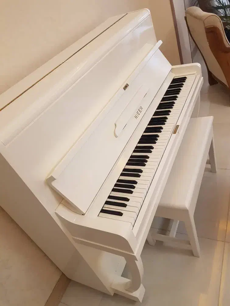 فروش پیانو آکوستیک سفید|پیانو، کیبورد، آکاردئون|شیراز, معالیآباد|دیوار