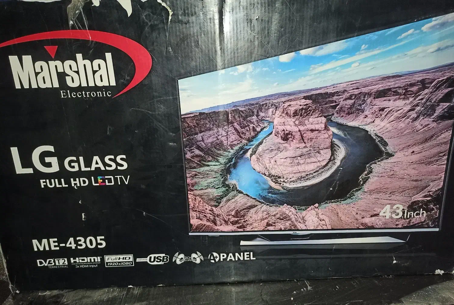 LED 43 اینچ|تلویزیون و پروژکتور|قزوین, |دیوار