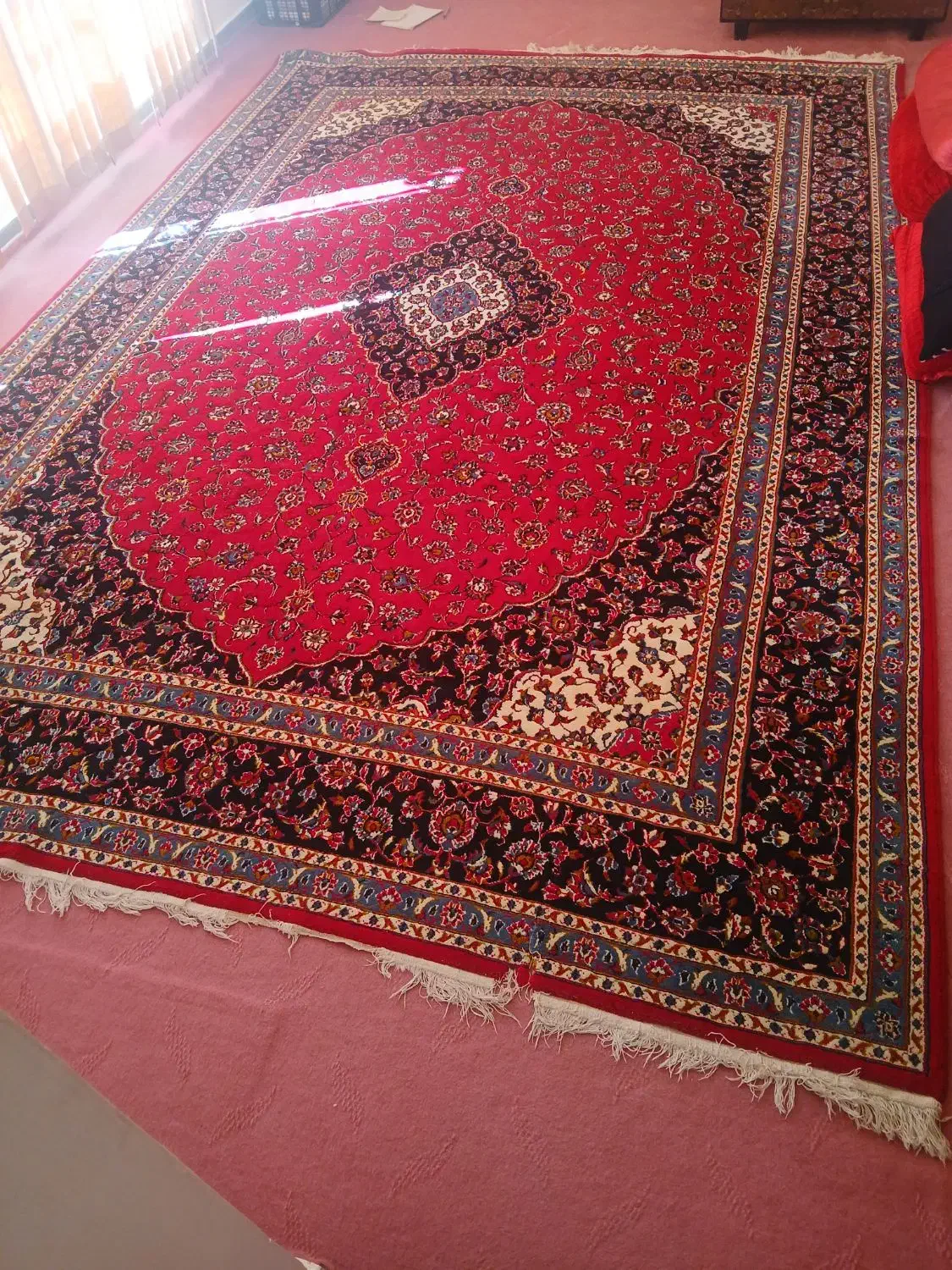 دو عدد فرش|فرش|بروجرد, |دیوار