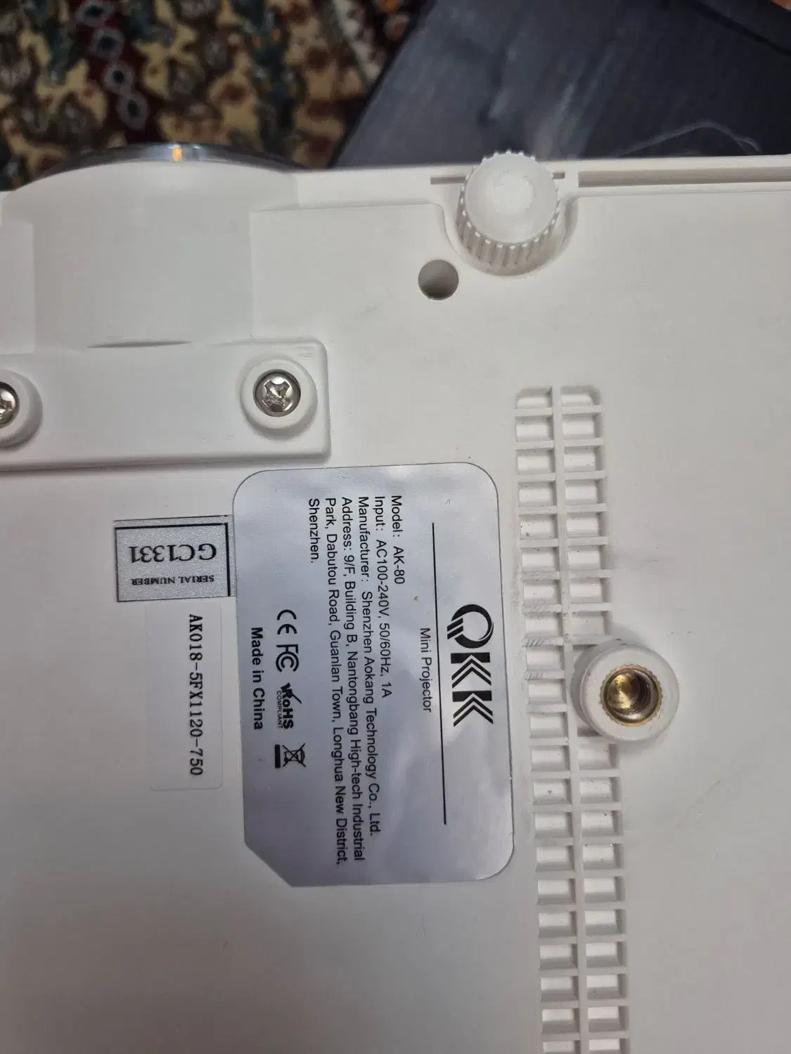 پروژکتور QKK Mini Projector در حد نو|تلویزیون و پروژکتور|تهران, پونک|دیوار