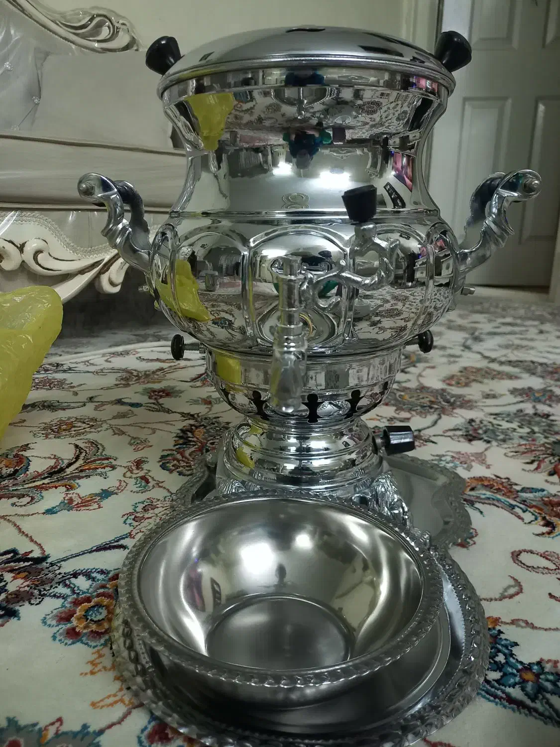 سماور سه کاره ۵لیتری|سماور، چای‌ساز، قهوه‌ساز|پاکدشت, پاکدشت (مامازند)|دیوار