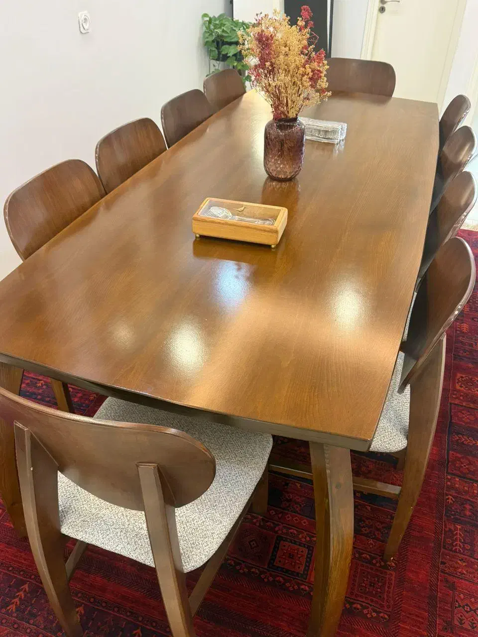 میز ناهارخوری ۱۰ نفره چوبی، سالم و شیک|میز و صندلی غذاخوری|گرگان, |دیوار