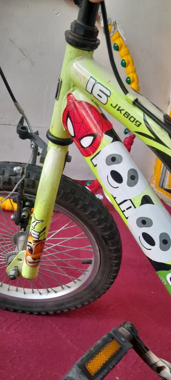 دوچرخه 16 کاملا سالم سبز رنگ|دوچرخه، اسکیت، اسکوتر|قدس, شهر‌قدس|دیوار