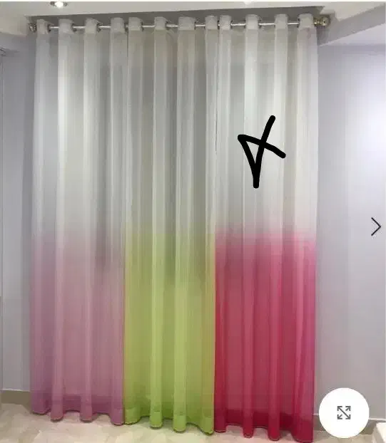 پارچه پرده حریر نو نو|پرده، رانر، رومیزی|کرمان, |دیوار