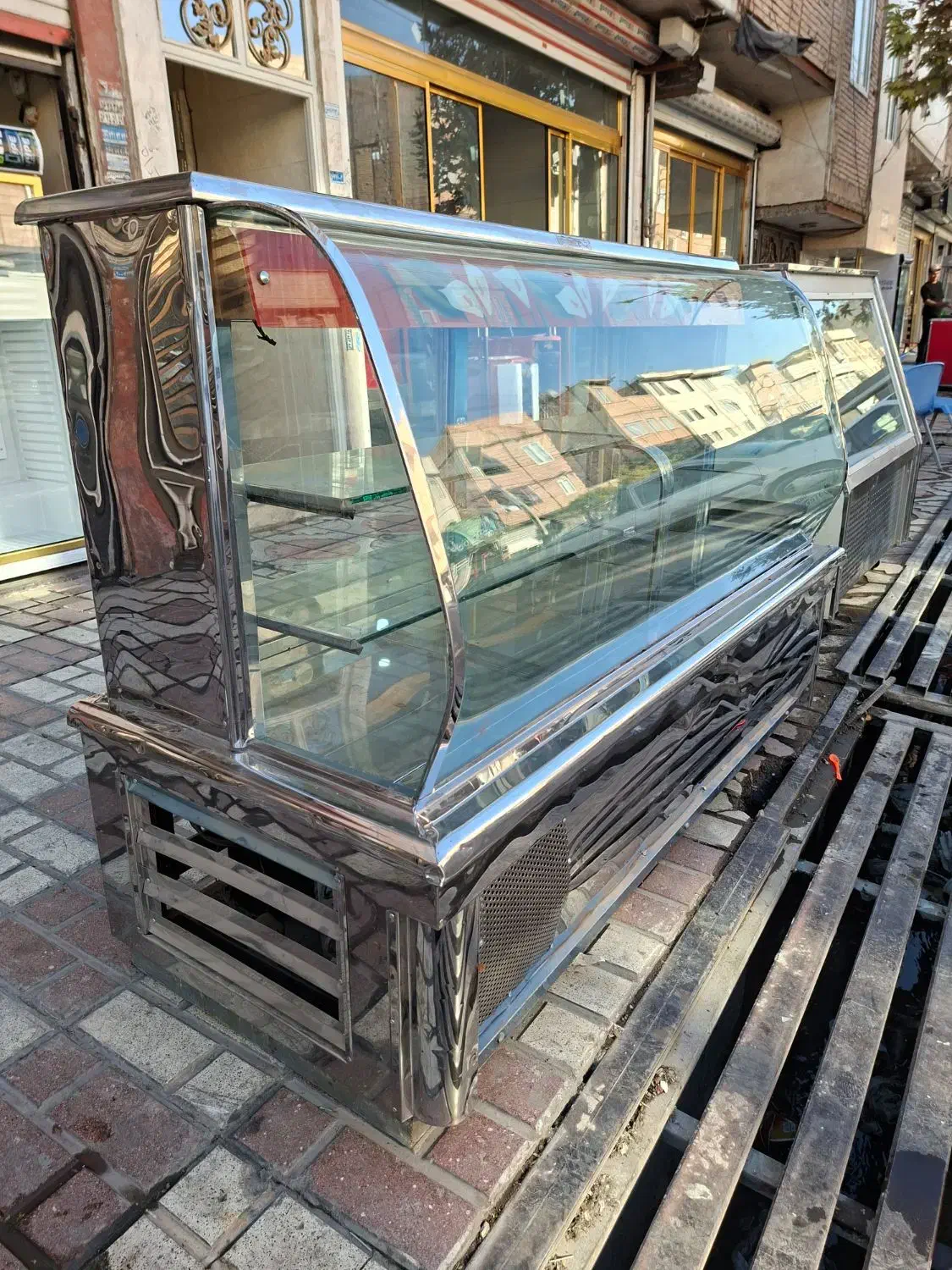 یخچال ویترینی تمام استیل۲متری موتور فرانسه شیر دار|فروشگاه و مغازه|تهران, تهرانسر شرقی|دیوار