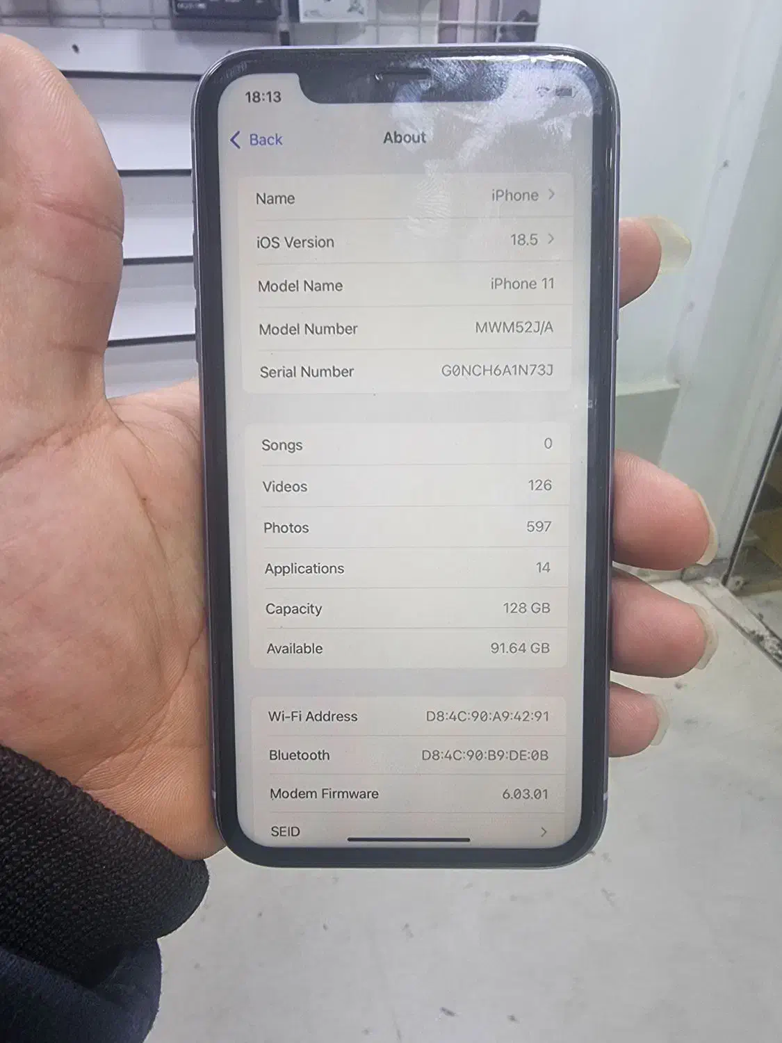 ایفون ۱۱تمیز بدون خط و خش|موبایل|همدان, |دیوار