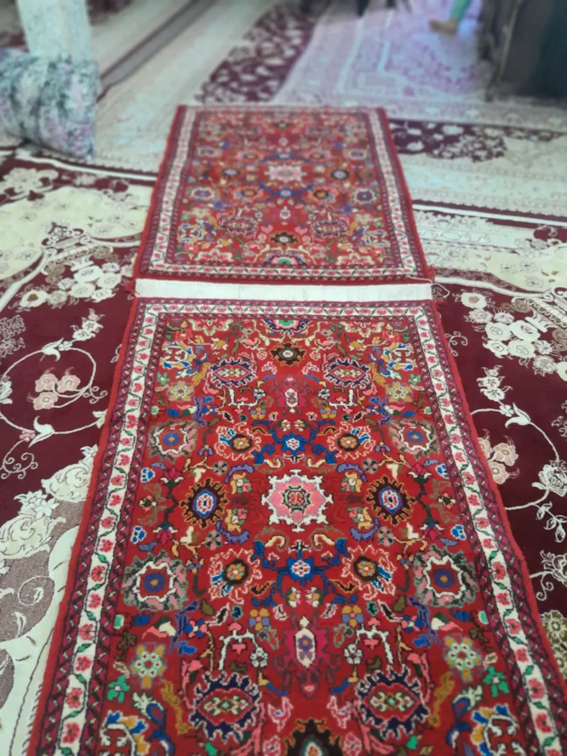 فرش چهار چنگ نو|فرش|ملایر, |دیوار