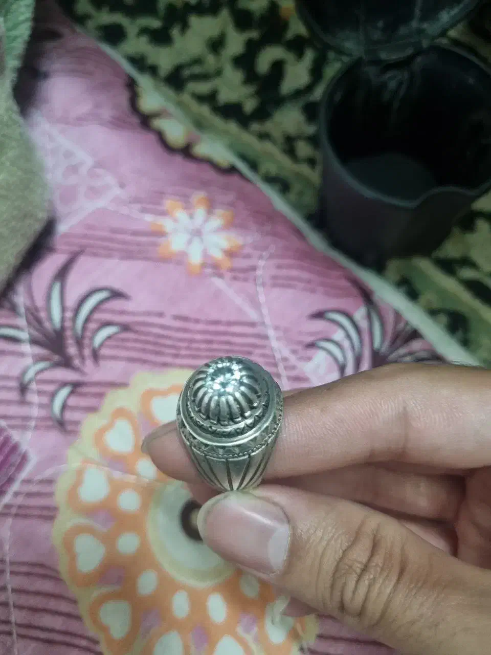 انگشتر زینتی نقره با سنگ های خاص|جواهرات|لاهیجان, کوی استادان|دیوار