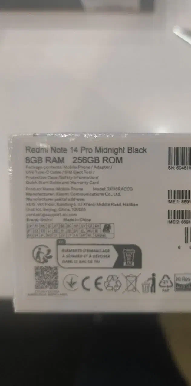 ردمی نوت ۱۴ پرو مشکی|موبایل|کرج, گوهردشت|دیوار