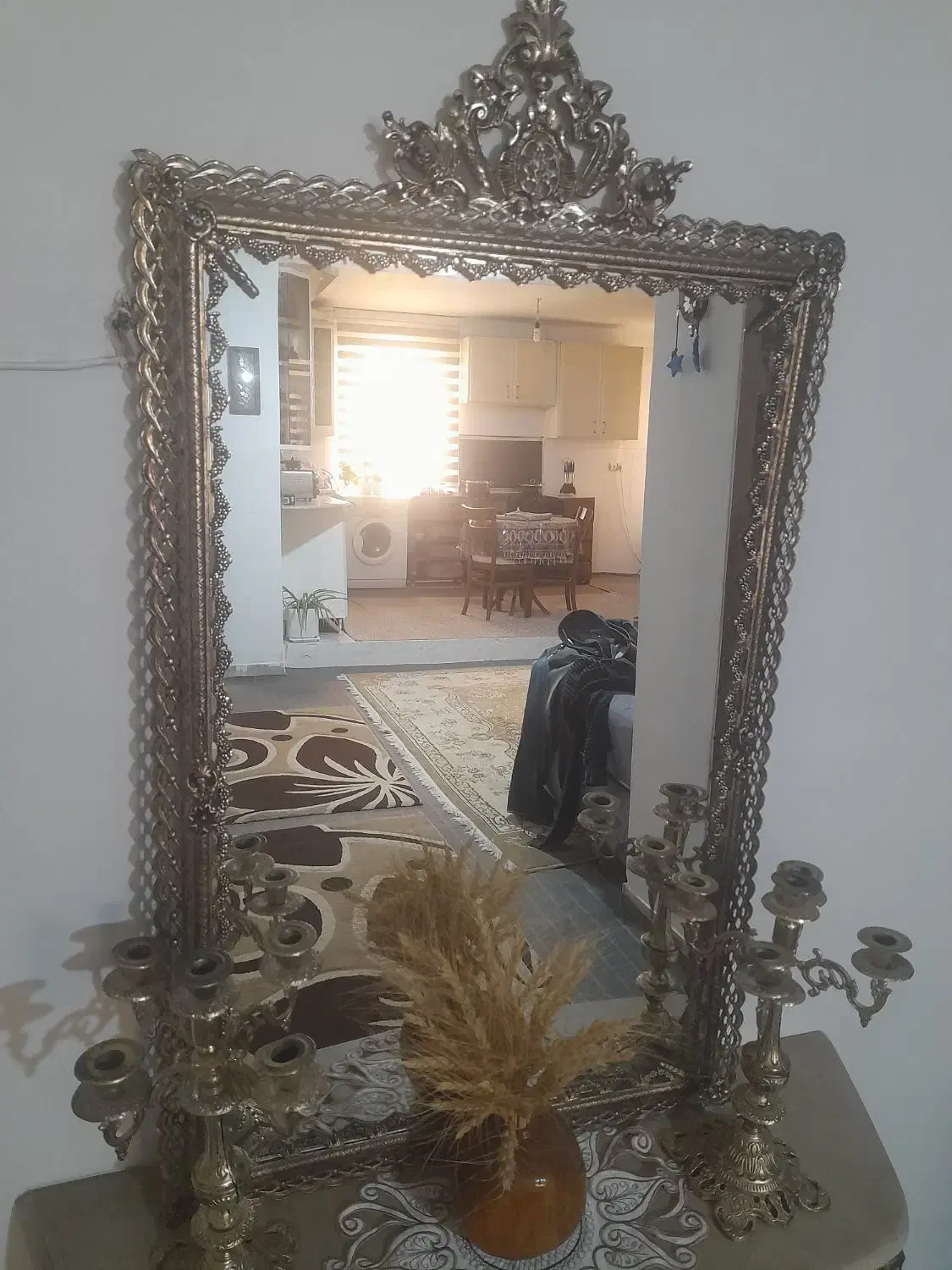 آینه و شمعدان|بوفه، ویترین، کنسول|ملایر, |دیوار