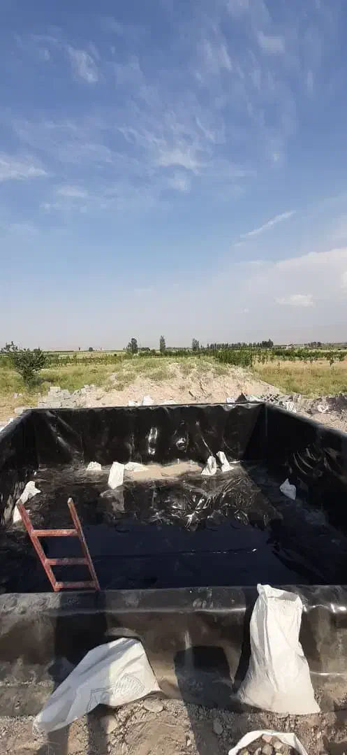 استخر ذخیره آب کشاورزی با ورق ژئوممبران|خدمات باغبانی و درختکاری|محمدیه-قزوین, |دیوار