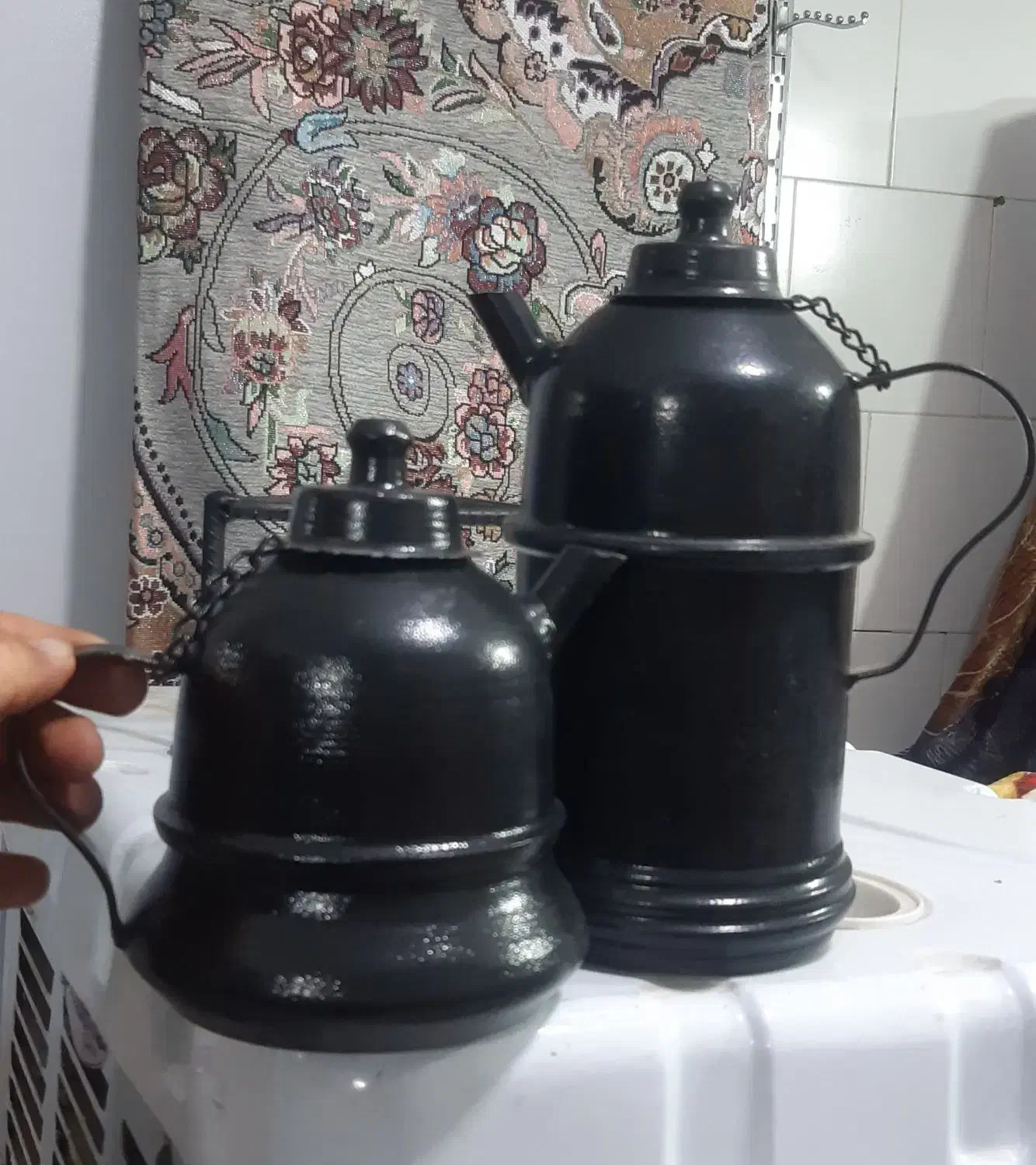 کتری و قوری ذغالی|قوری، کتری، قهوهساز دستی|اصفهان, همتآباد|دیوار