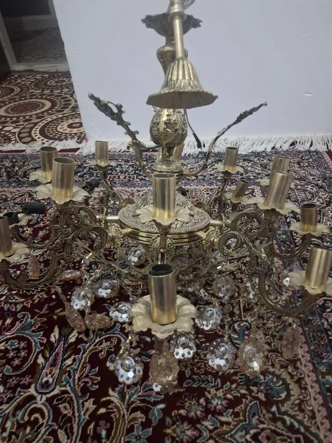 لوستر ۸شاخه درحدنو|لوستر و چراغ آویز|خرمدره, |دیوار