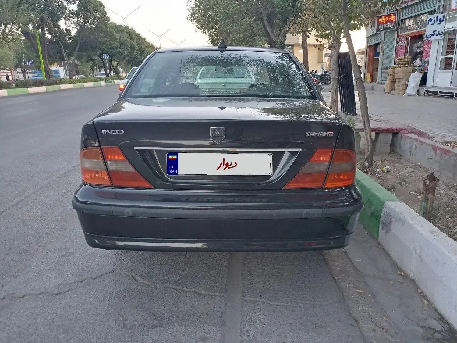 سمند ۹۱مشکی متالیک|خودرو سواری و وانت|شهرضا, |دیوار