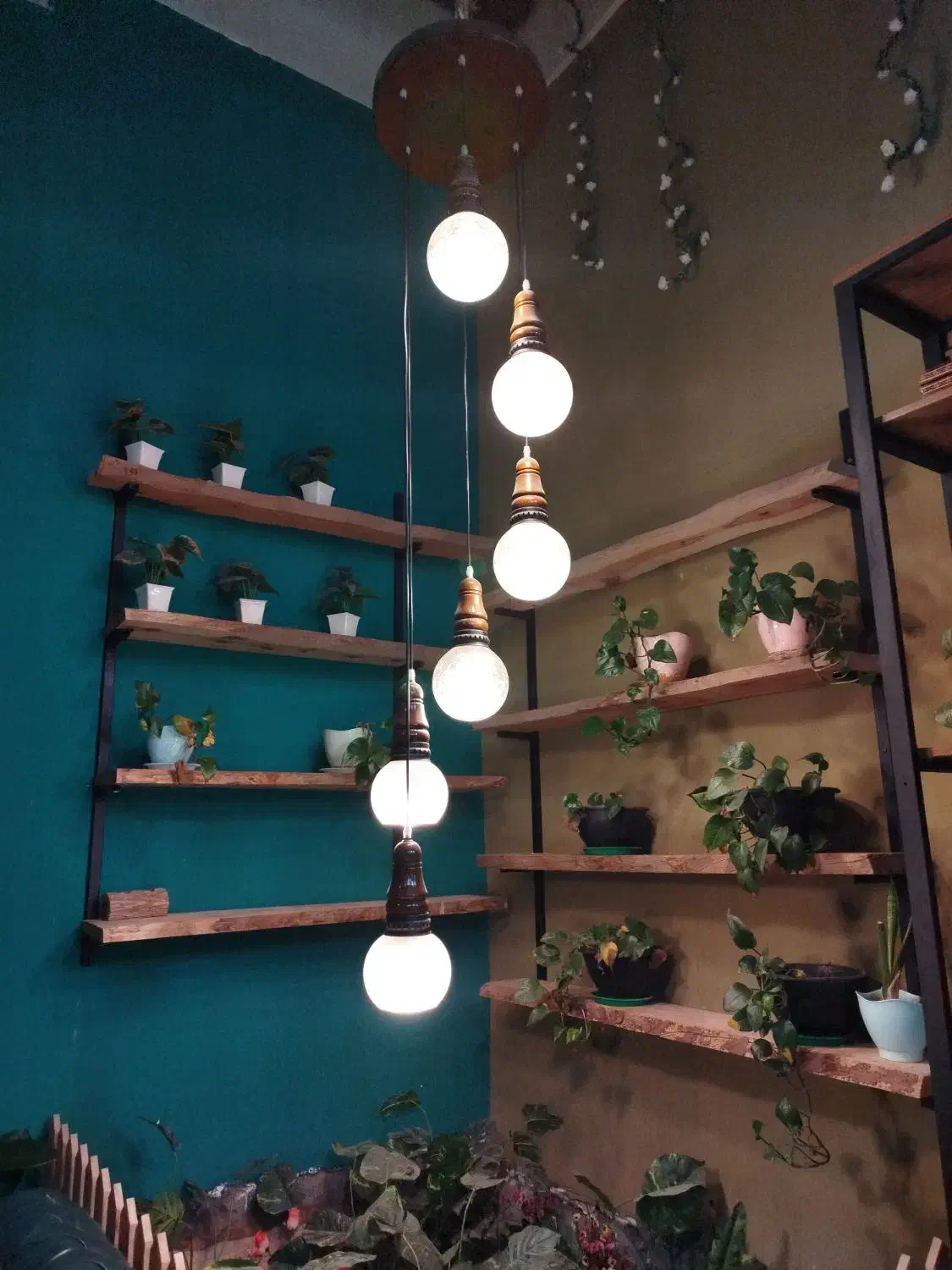 لوستر ابشاری چوبی|لوستر و چراغ آویز|رفسنجان, |دیوار