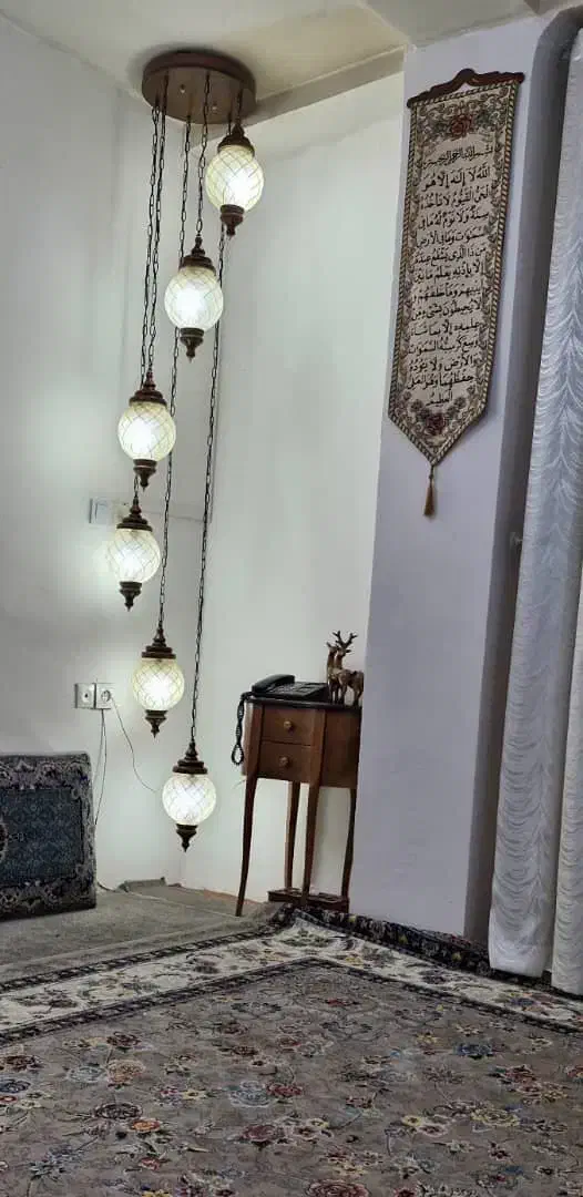 لوستر و آویز چوبی|لوستر و چراغ آویز|قرچک, زیبا شهر|دیوار