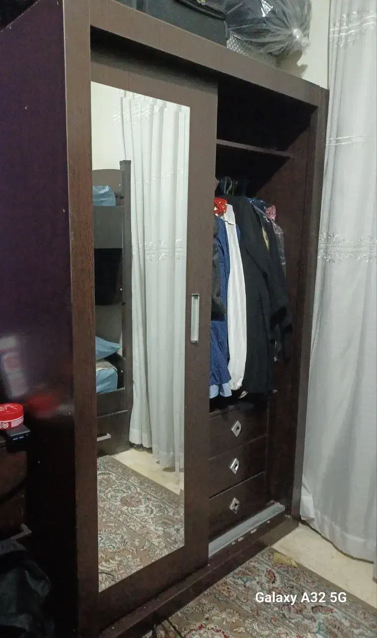 تخت ۲ طبقه بزرگسال در حد نو با ۲ تشک طبی رویال|تخت و سرویس خواب|تهران, مهران (سیدخندان)|دیوار