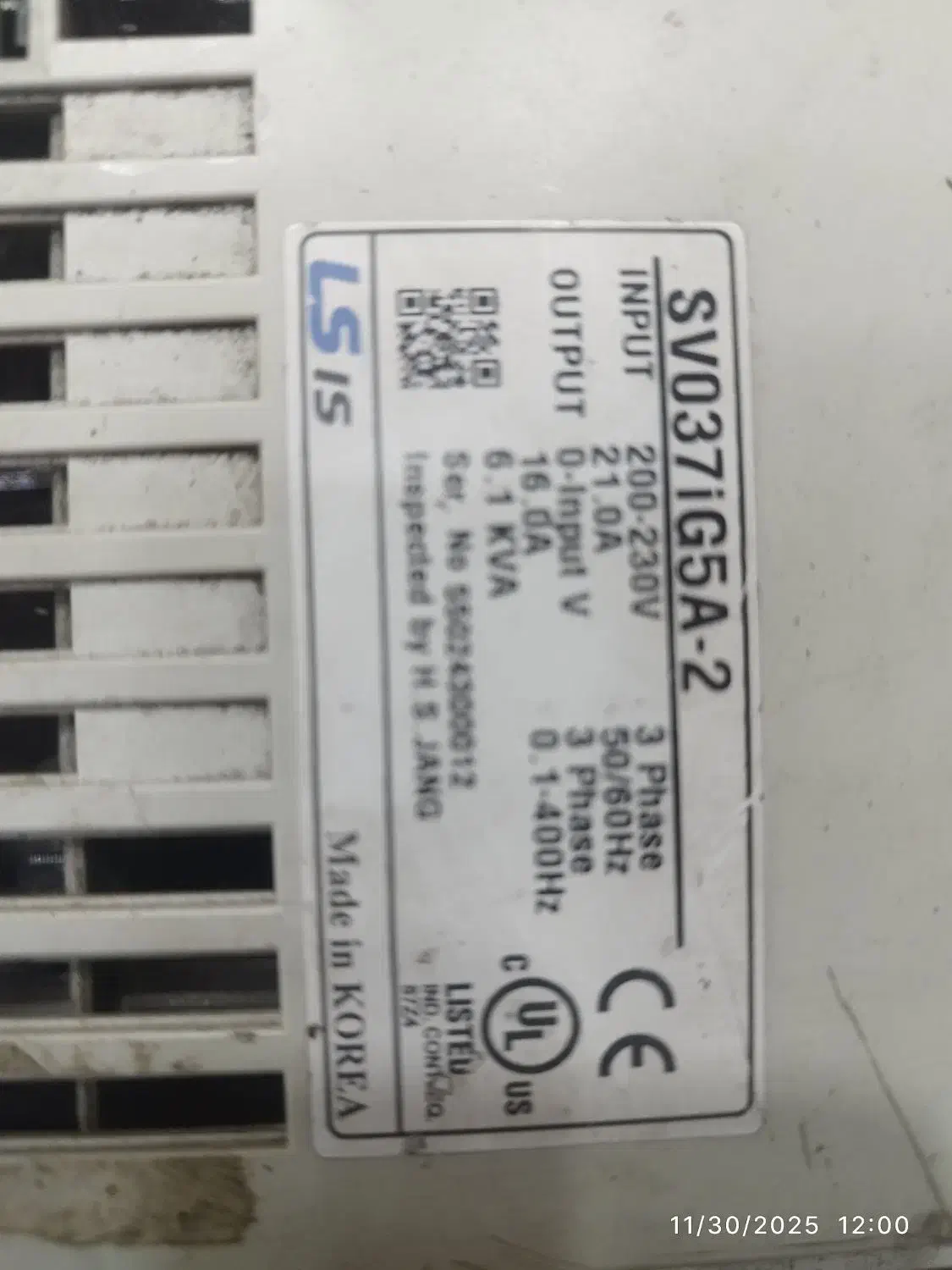 اینورتر Lsتکفاز به سه فاز ۴ کیلو وات|ماشین‌آلات صنعتی|رودسر, |دیوار