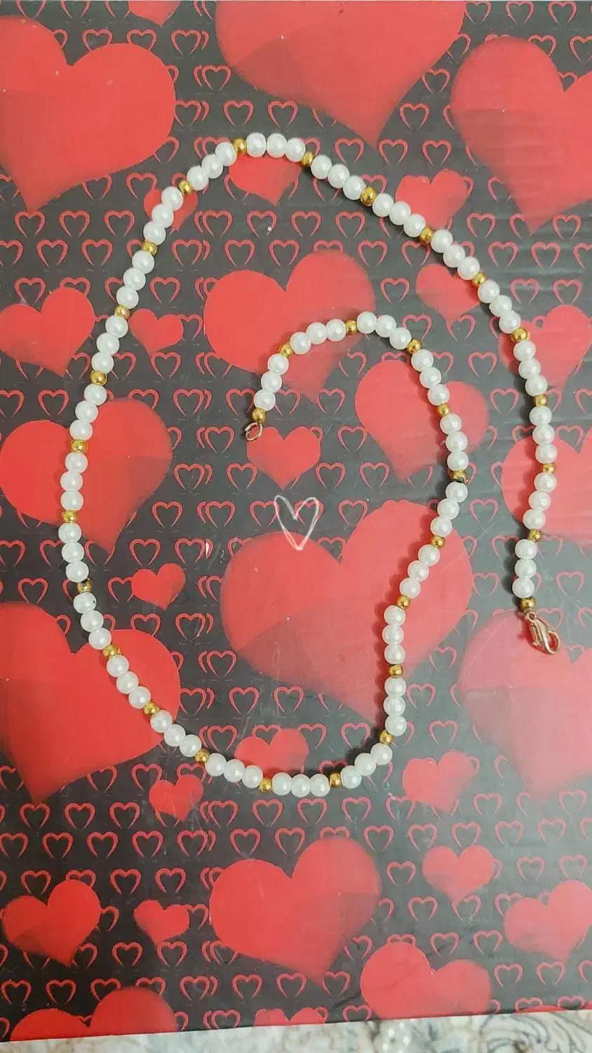 گردنبند و دستبتد مروارید|بدلیجات|بجنورد, |دیوار