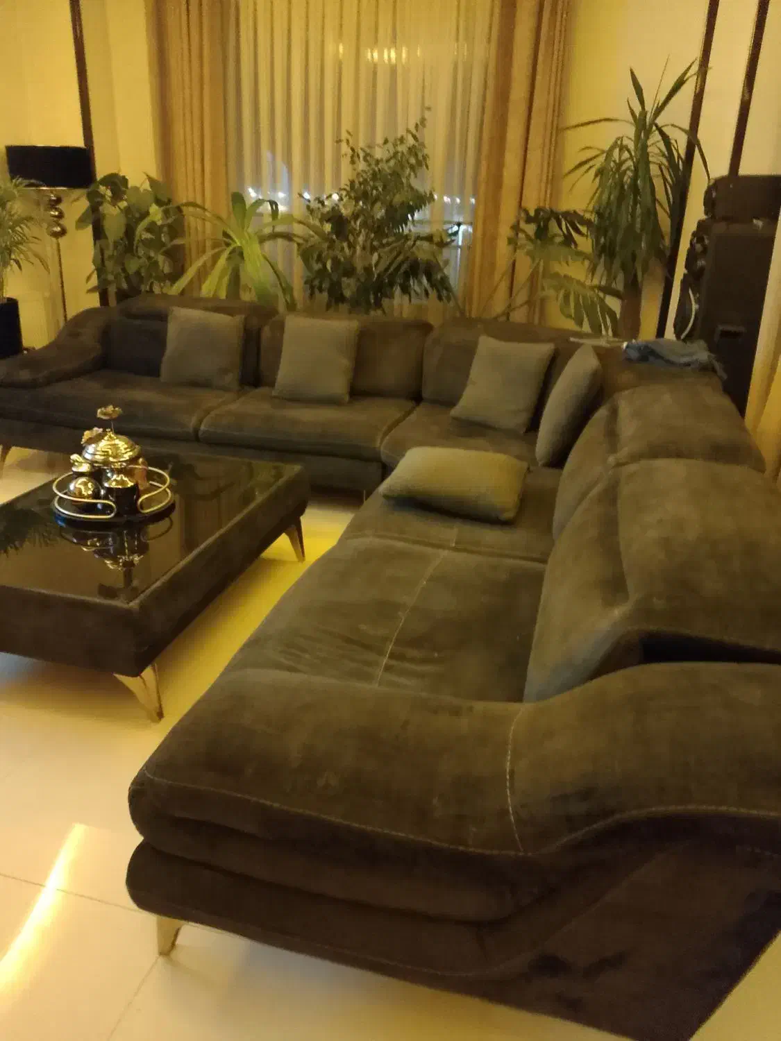 مبل ال هفت نفره ترک|مبلمان خانگی و میز عسلی|شاهینشهر, شهرک میلاد|دیوار