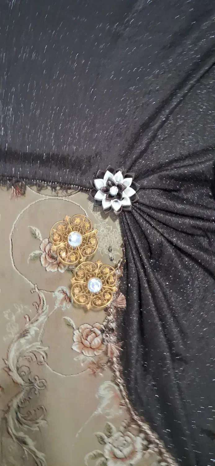 دوعدد پرده قهوه ای سالم درحد|پرده، رانر، رومیزی|تهران, اتابک|دیوار