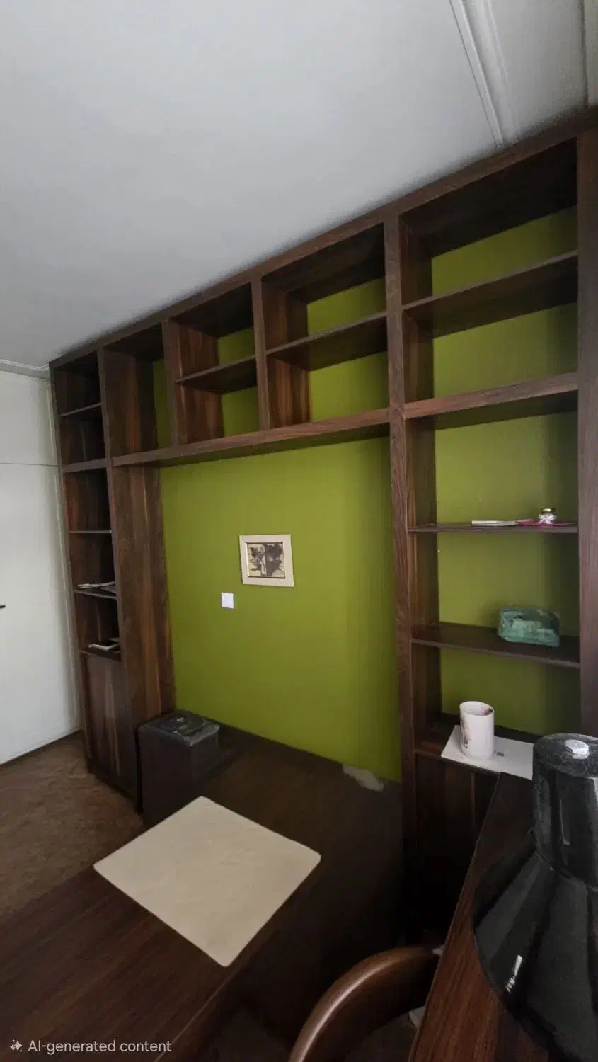 کتابخانه-ام دی اف|کتابخانه، شلف، قفسههای دیواری|اراک, |دیوار