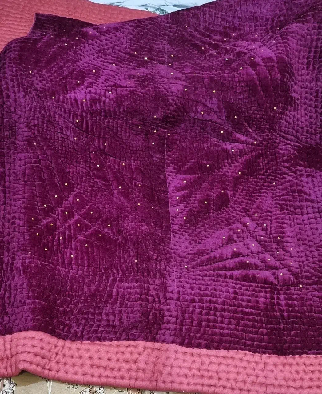 دو‌عدد لحاف کاملا نو مخمل و ساتن|رختخواب، بالش، پتو|تهران, هفت حوض|دیوار