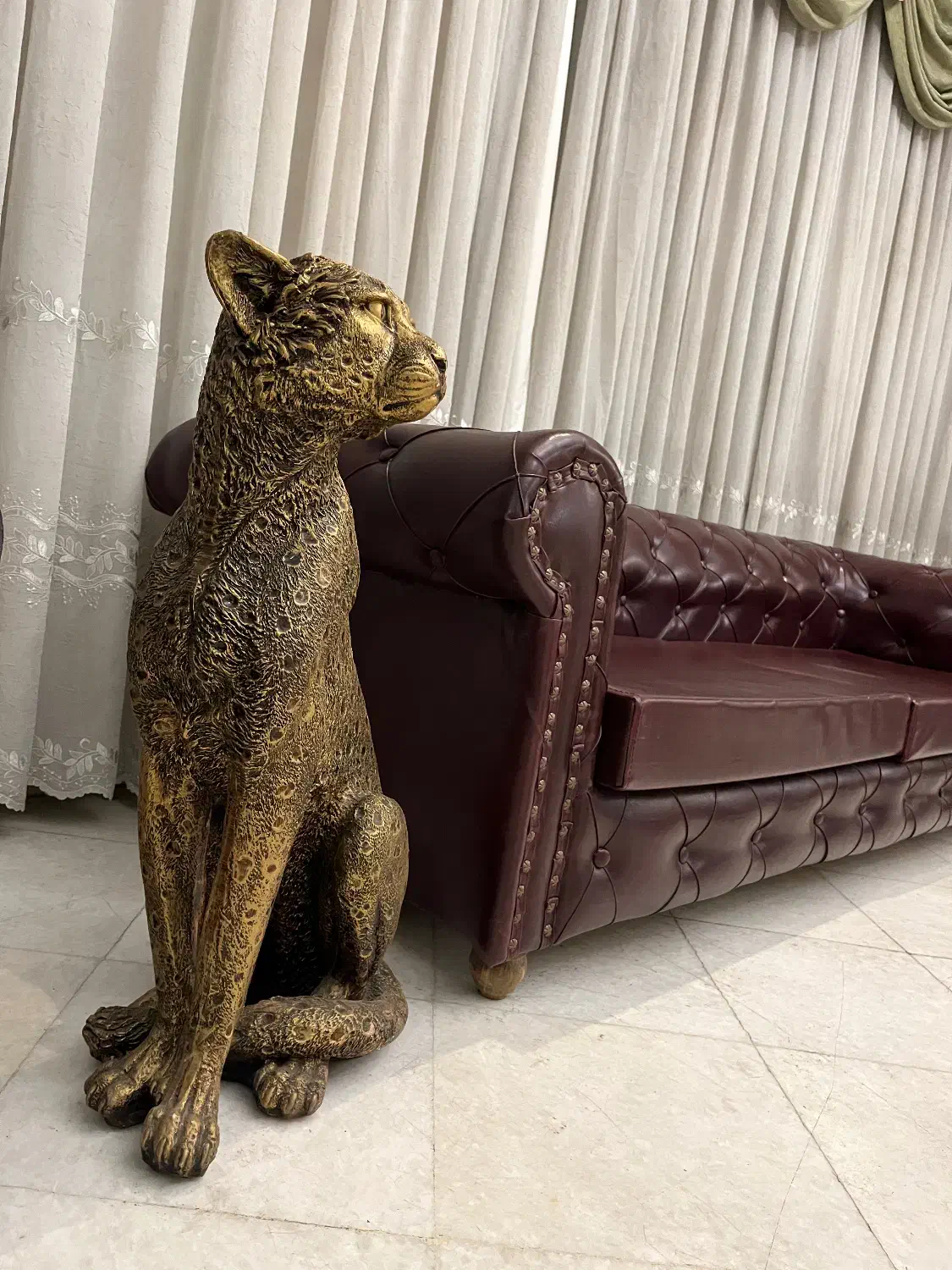 پلنگ دکوری|مجسمه، تندیس، ماکت|تهران, کاشانک|دیوار