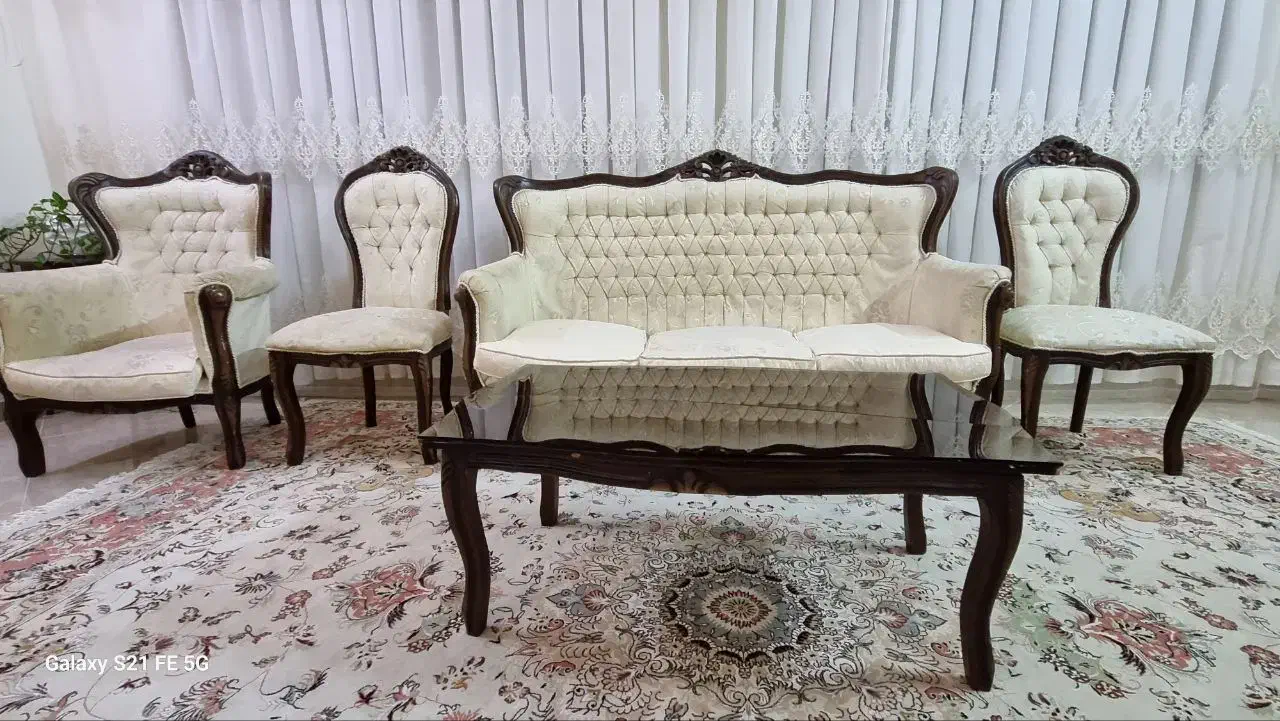 مبل استیل 9نفره سلطنتی|مبلمان خانگی و میز عسلی|مشهد, کوه سنگی|دیوار