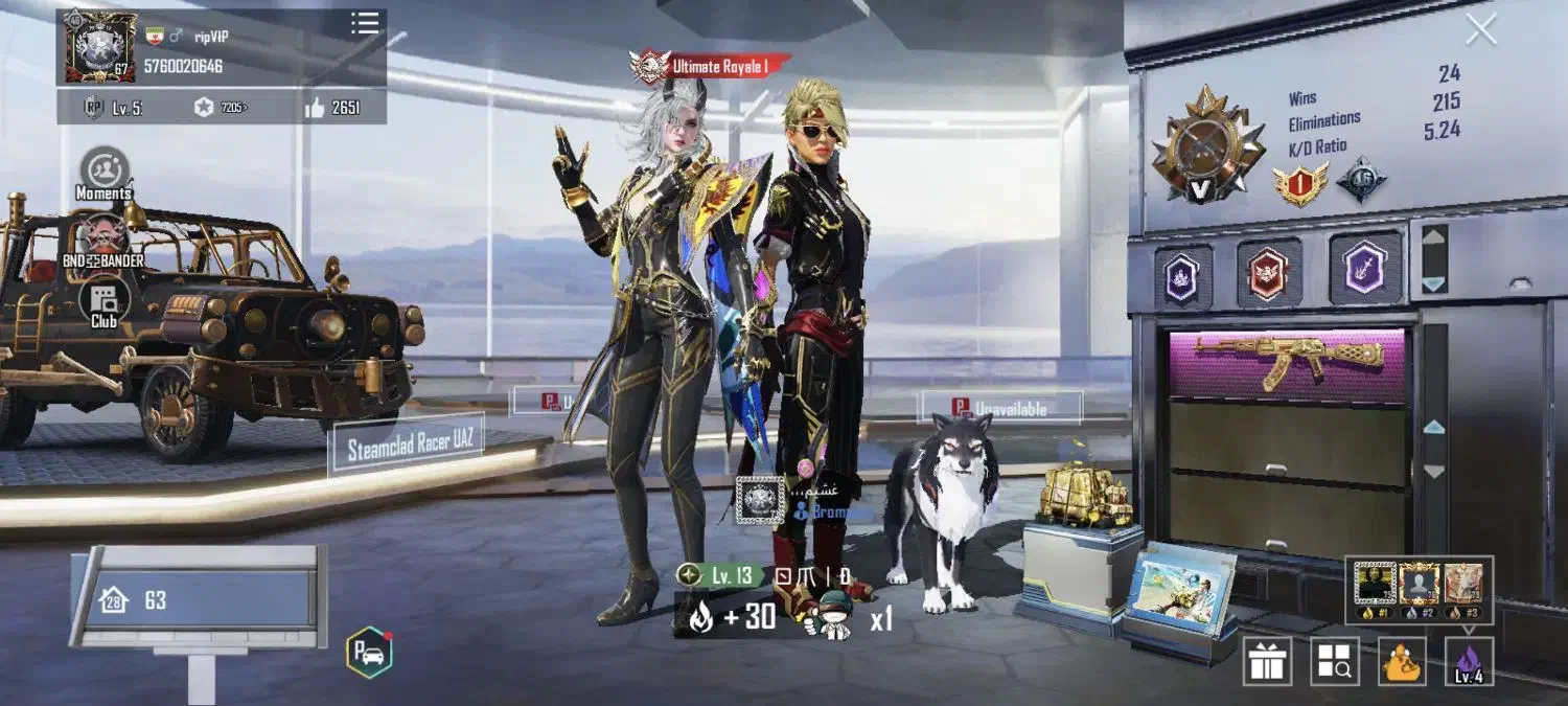 فروش اکانت پابجی موبایل|کنسول، بازی ویدئویی و آنلاین|قشم, |دیوار