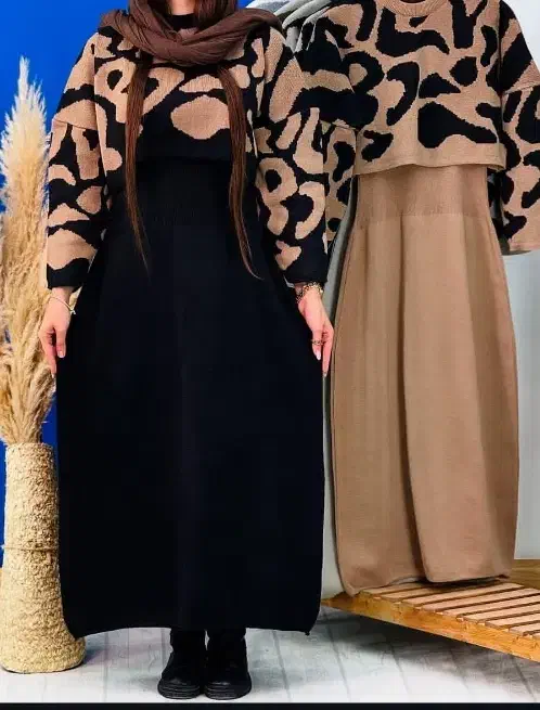 ست بافت دو تیکه ( رویه و سارافون)|لباس|رشت, رشتیان|دیوار