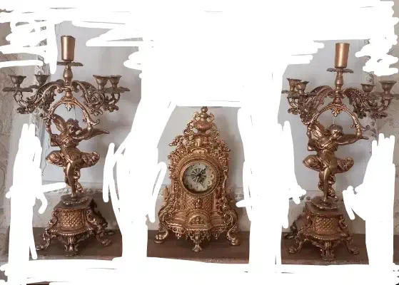 آیینه و شمعدانی|صنایع دستی و سایر لوازم تزئینی|مشهد, انقلاب|دیوار