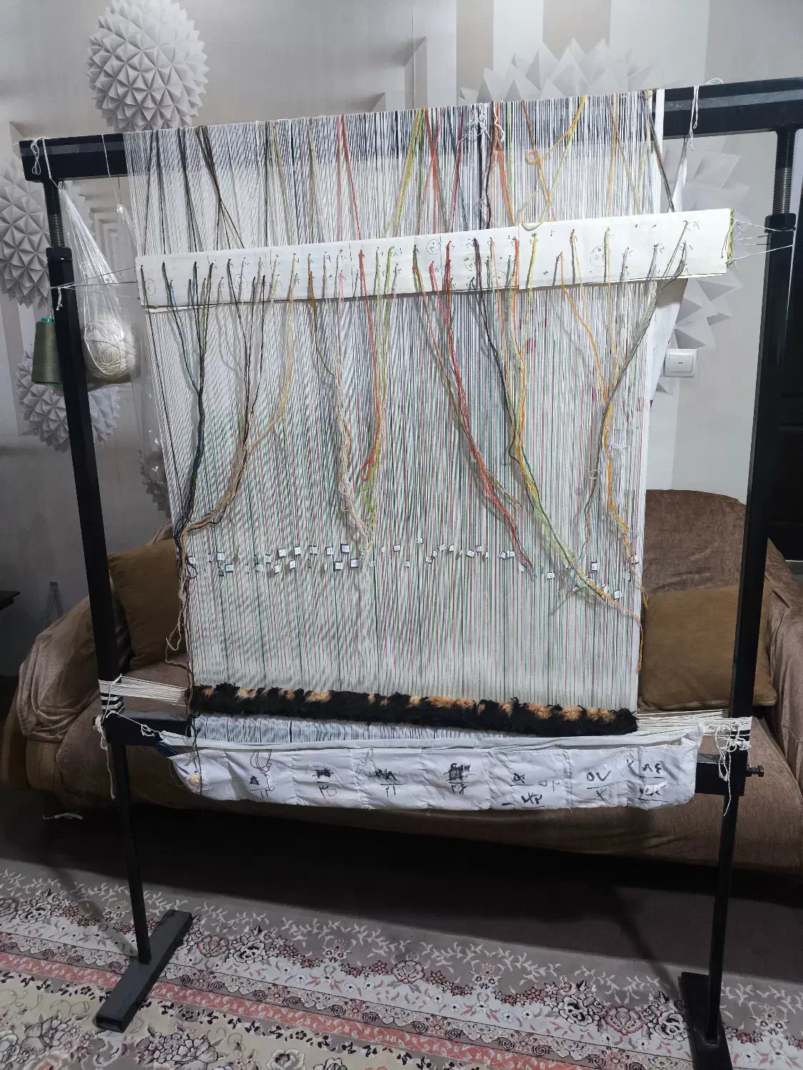 دار قالی بافی|تابلو فرش|محمدیه-قزوین, |دیوار