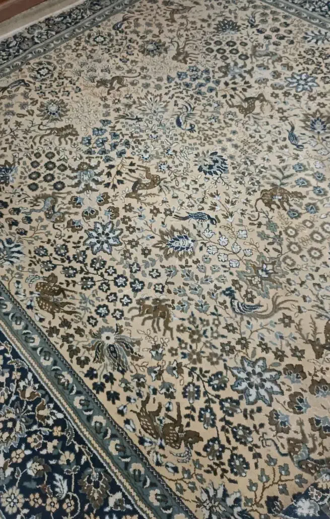 فرش ۱۲ متری کرم|فرش|لنجان, |دیوار