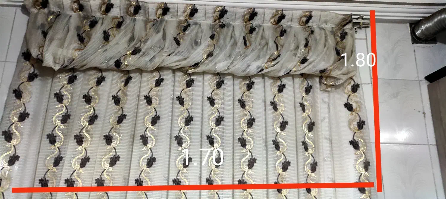 فروش پرده حریر|پرده، رانر، رومیزی|بوئین زهرا, |دیوار