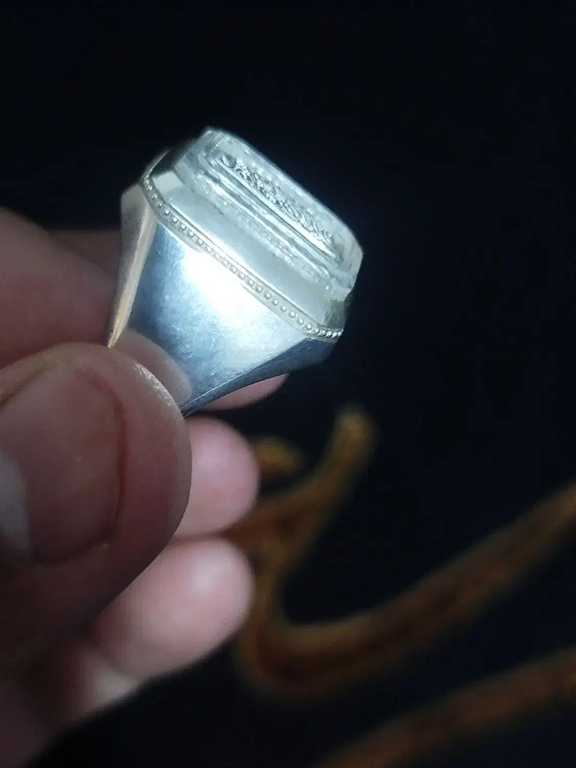 انگشتر در نجف نفیس با خط چپ یا علی...|جواهرات|خرمآباد, |دیوار